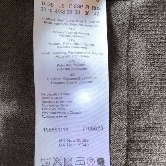 Olsen Europe Scoop Neck Knit Cardigan Grey Size XS - Picture 8 of 9